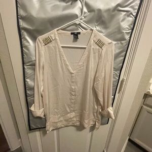 H&M blouse with metal detail